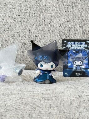 New Sanrio Kuromi Figurine in Blue and Black